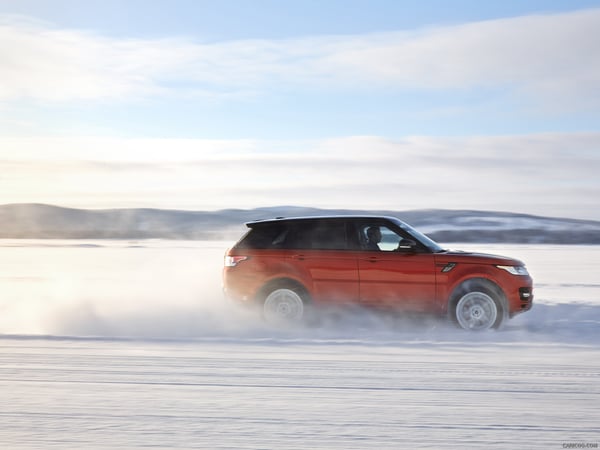 range rover snow driving